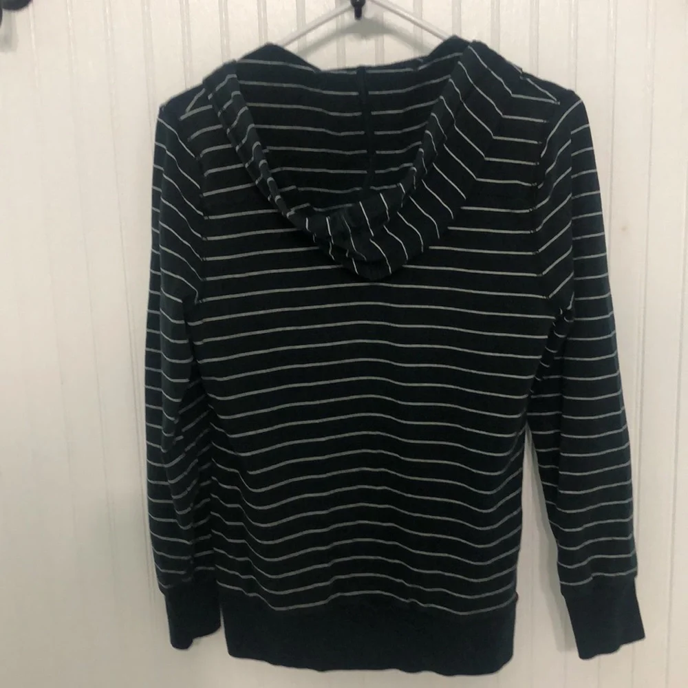 VntgNORTH FACE Hoodie CottonStretch PULLOVER V-neck Kangaroo Pocket EUC - Picture 3 of 8